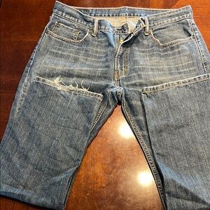 Levi's Blue Relaxed Jeans with Vintage Distressing